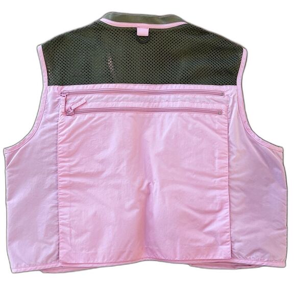 Sportsman’s Warehouse Outfitter Tactical Fishing Cargo Vest Pink Mesh XL Nylon - Picture 2 of 7